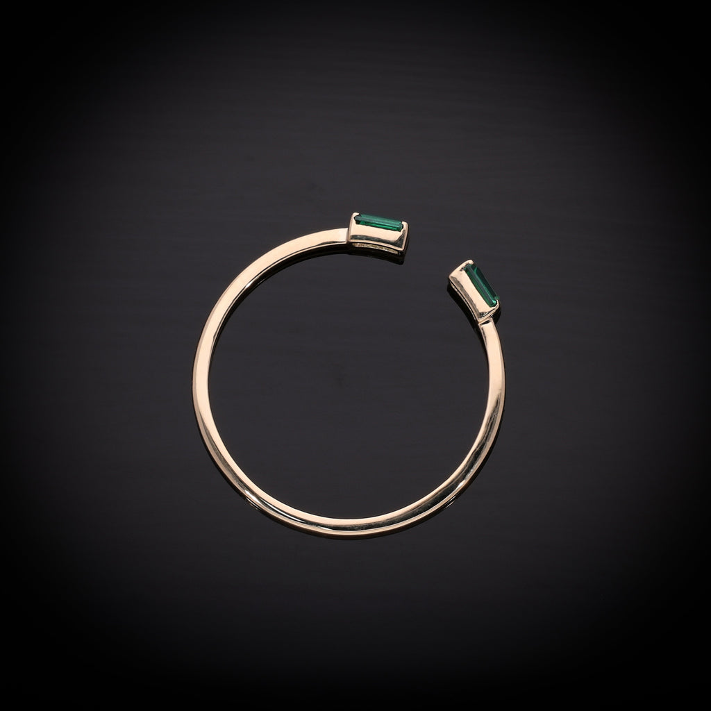 Emerald Gap Ring
