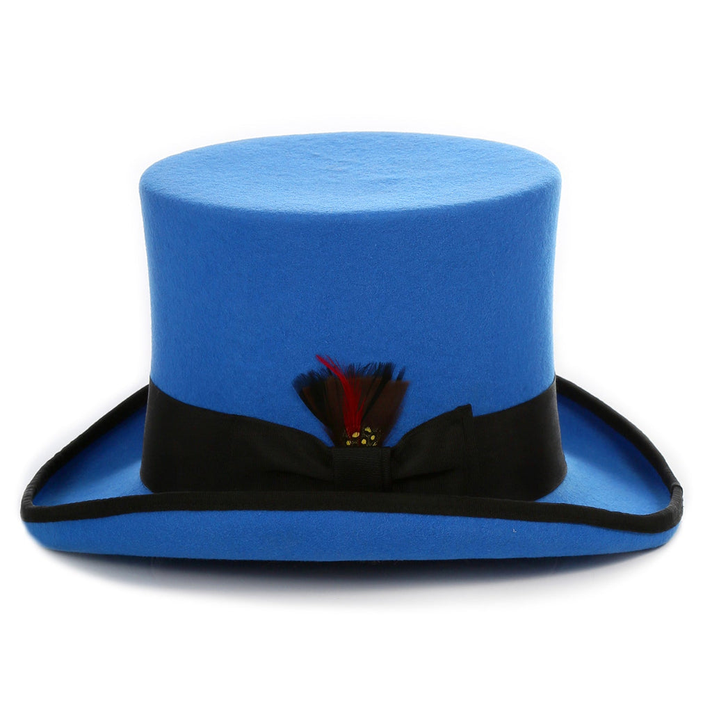 Premium Wool Blue/Black Top Hat