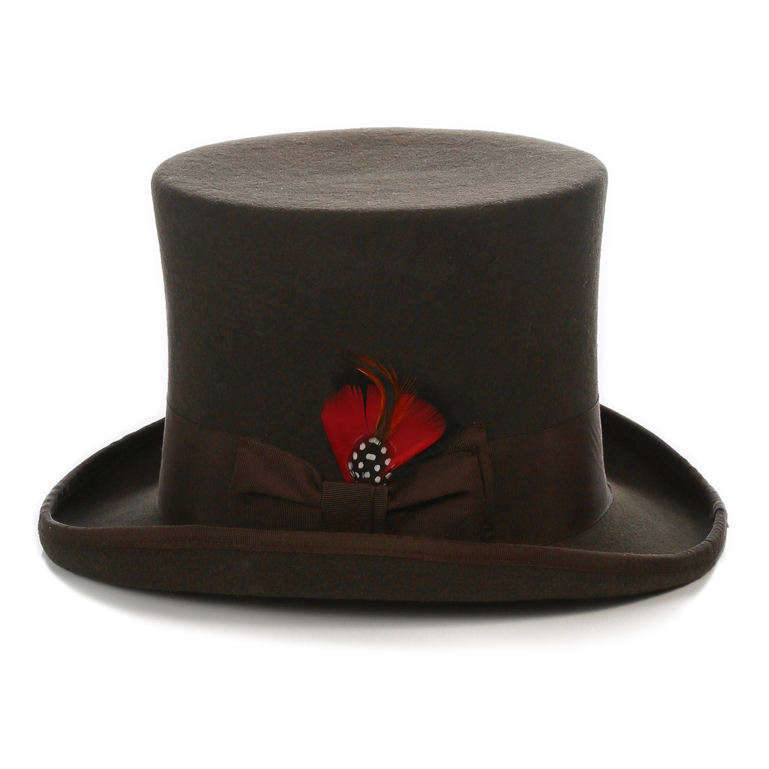 Premium Wool Brown Top Hat