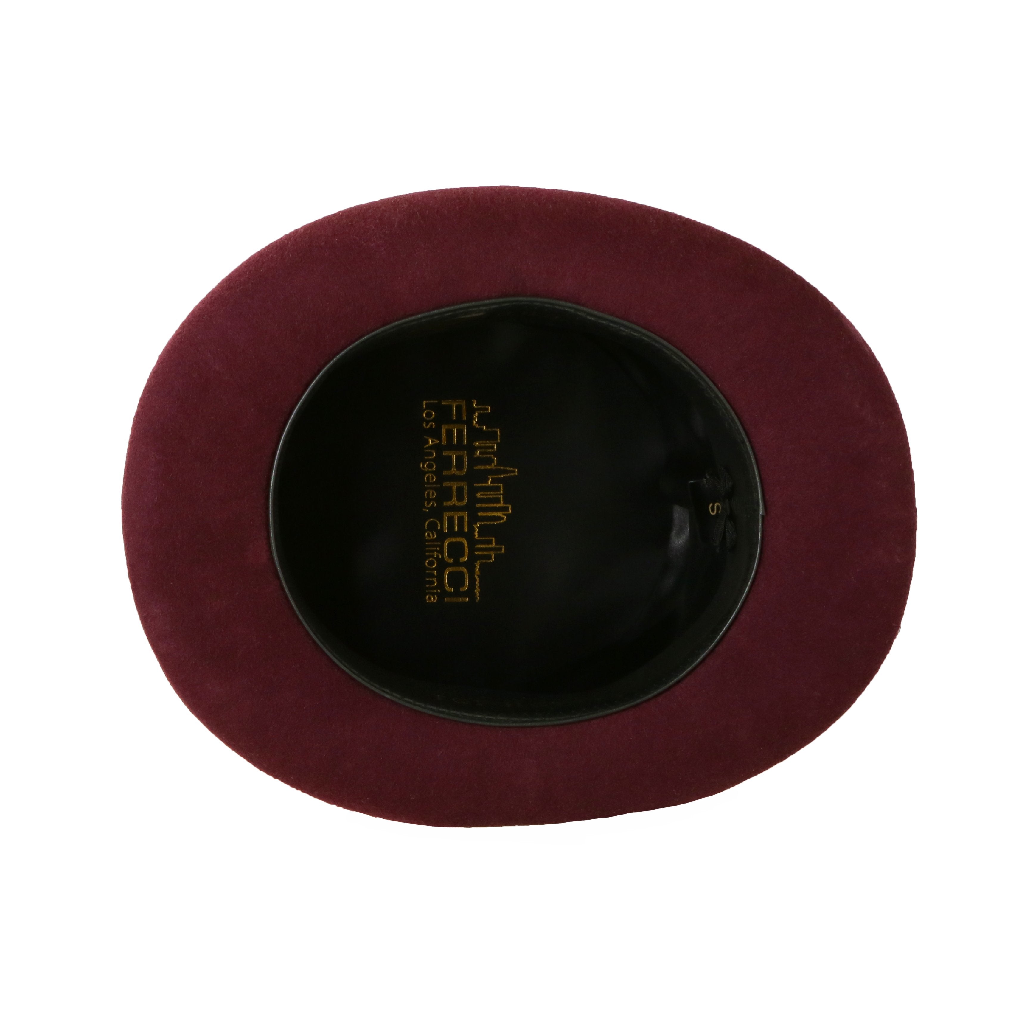 Premium Wool 100 % Australian Wool Burgundy Top Hat