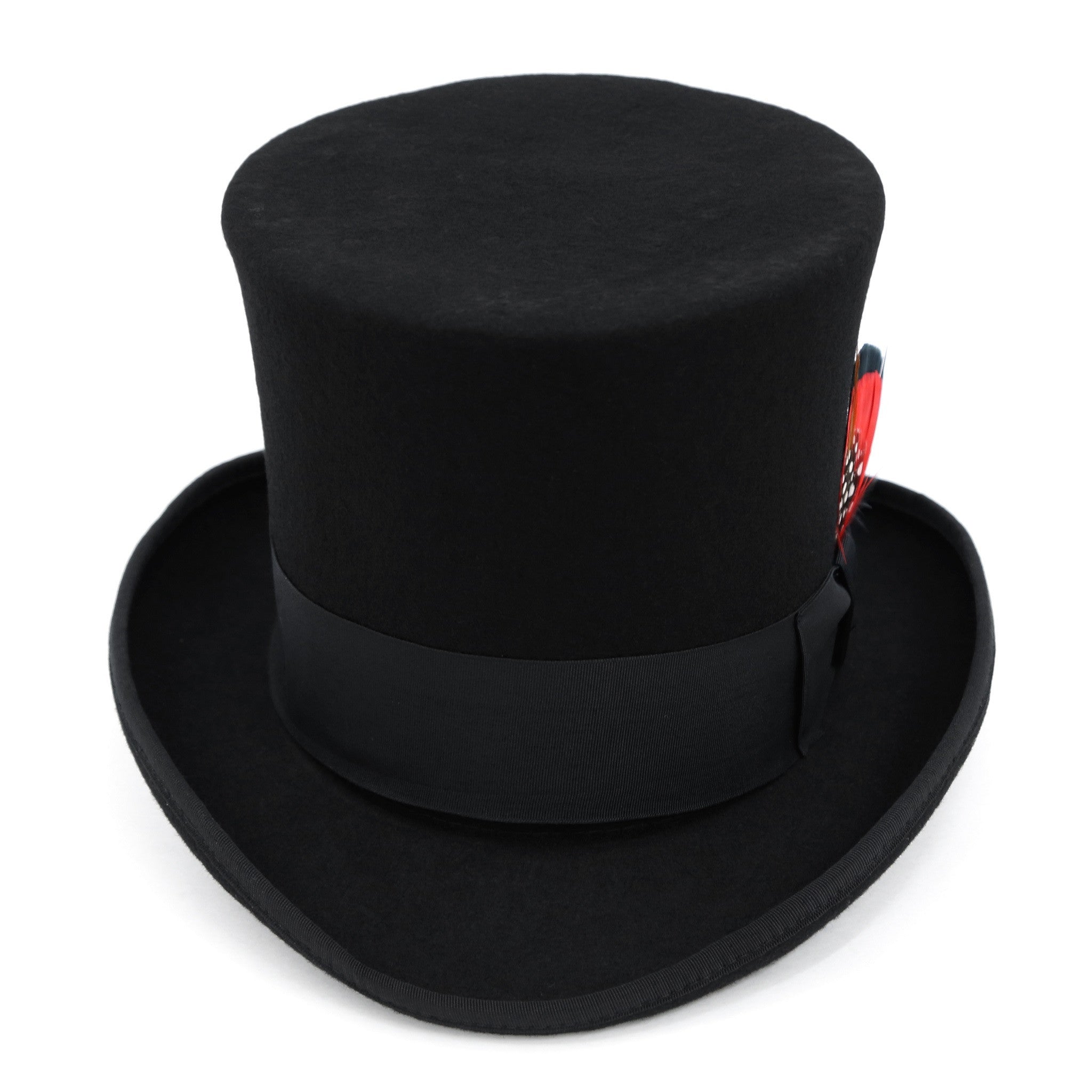 Black Wool Felt Victorian Top hat