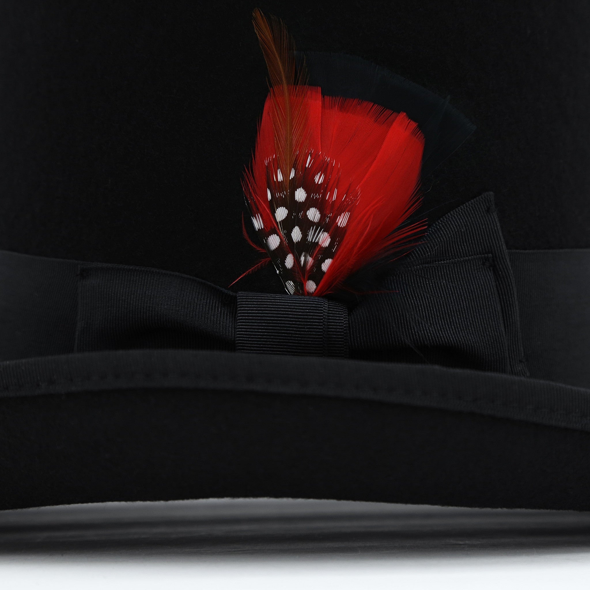 Black Wool Felt Victorian Top hat