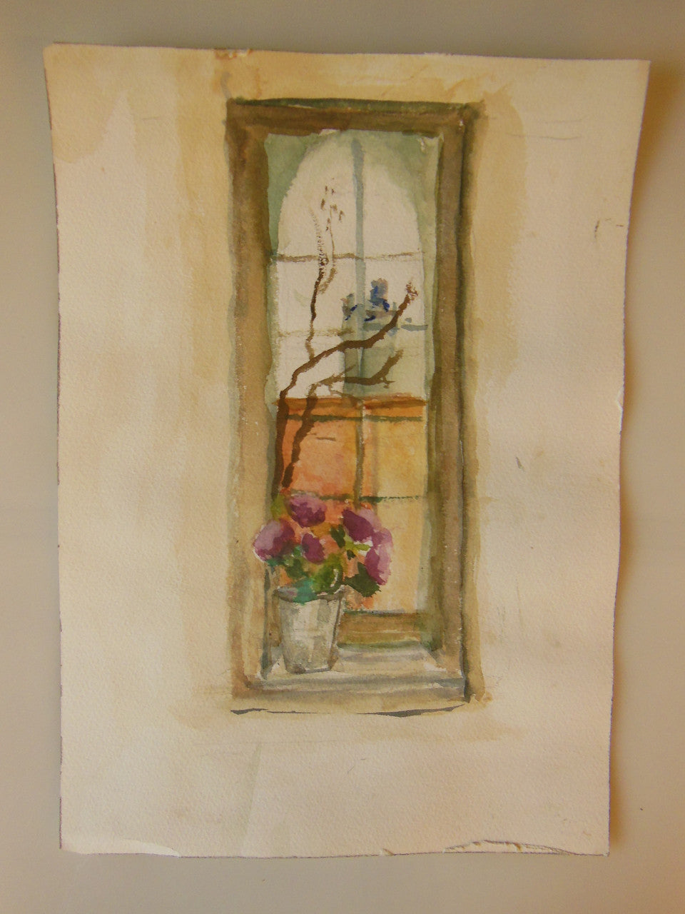 Tamara S Gordon. Window View. Watercolor on paper-11