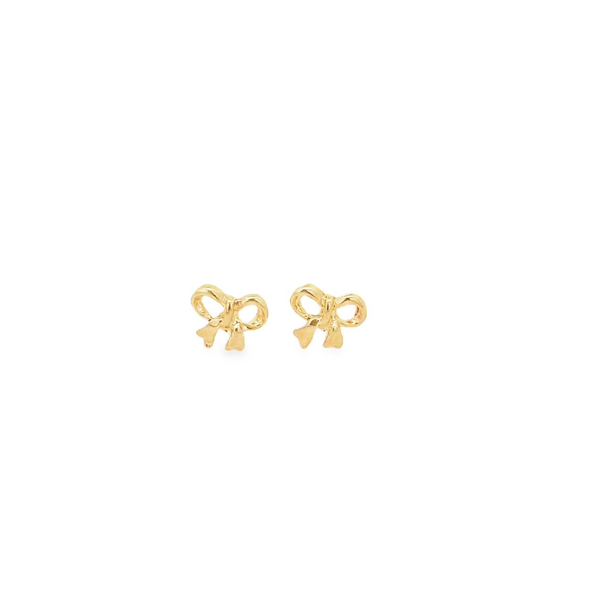 18K Gold Filled Bow Stud Earrings (L21)