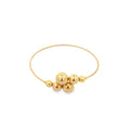 Wrist Cuff Bangle With Gold/Pearls Ball Beads (B2)-0
