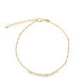Figaro Anklet With Gold Balls (E126)