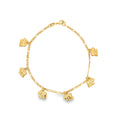 Dangle Elephant Charm Anklet (E134)-0