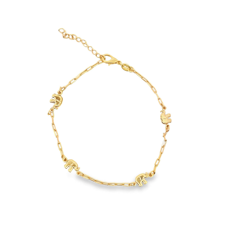 Elephant Charm Anklet (E135)