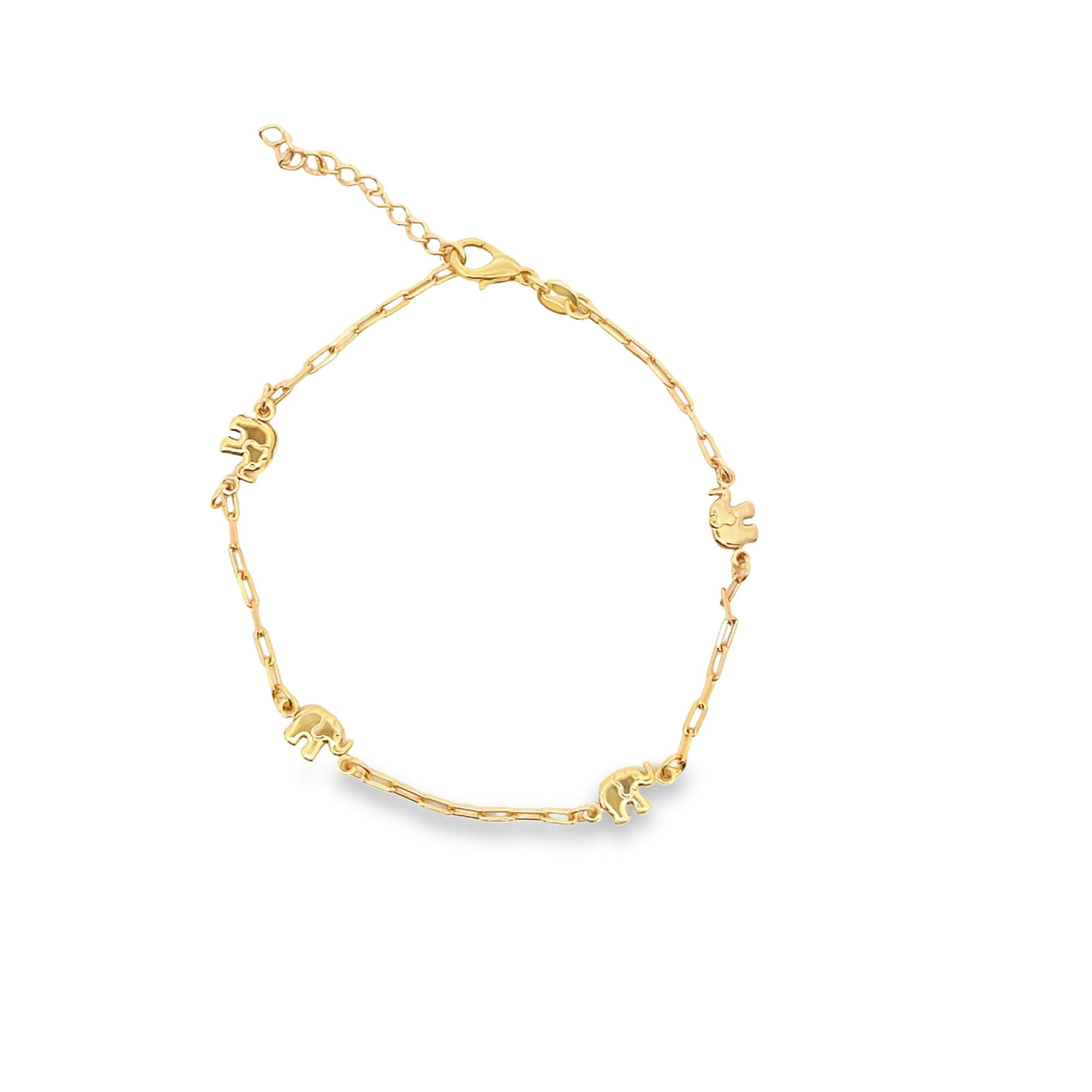 Elephant Charm Anklet (E135)