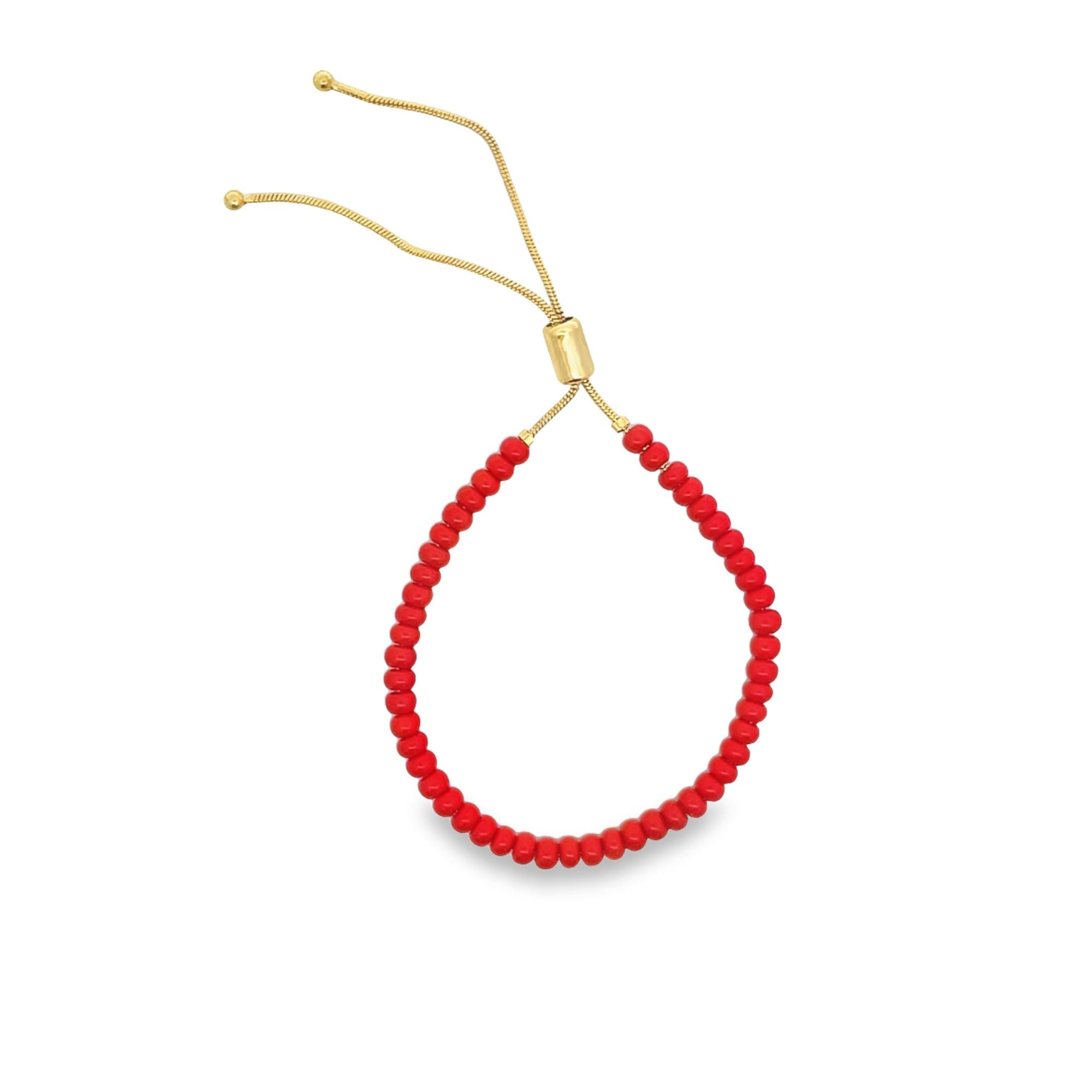 Adjustable Bracelet With Colorful Beads (I454)