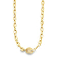 7mm Puffy Flat Mariner Link Chain Choker (H48)