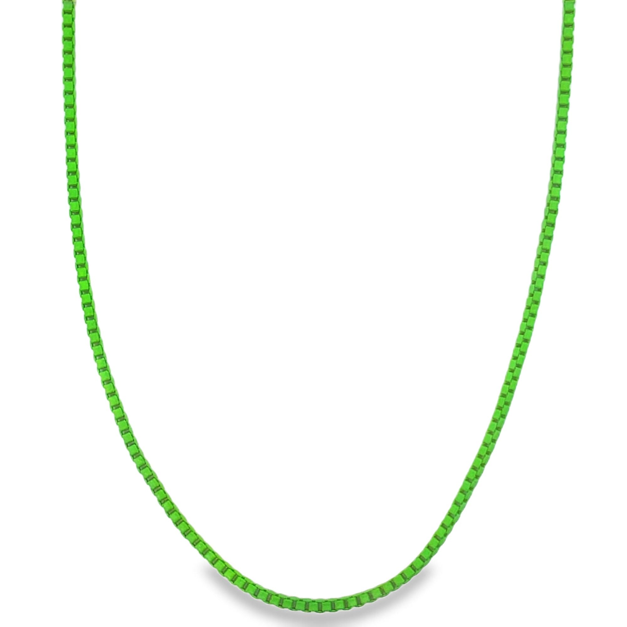 1mm Colorful Enamel Box Chains (G203-204)-3
