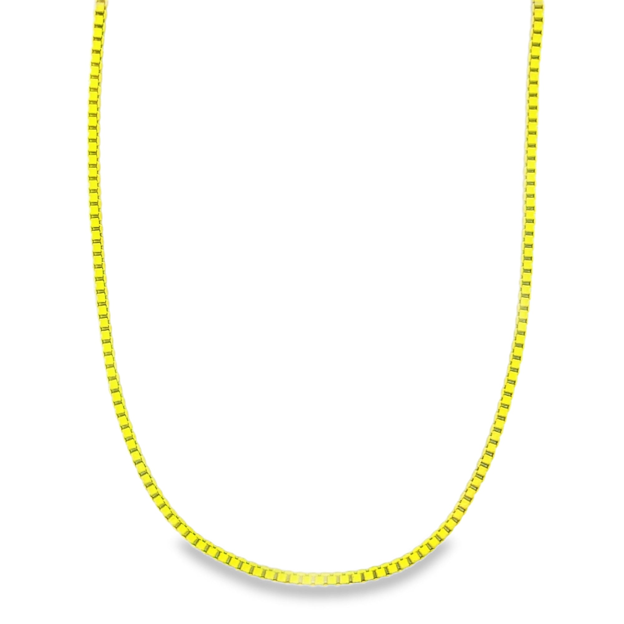 1mm Colorful Enamel Box Chains (G203-204)-0