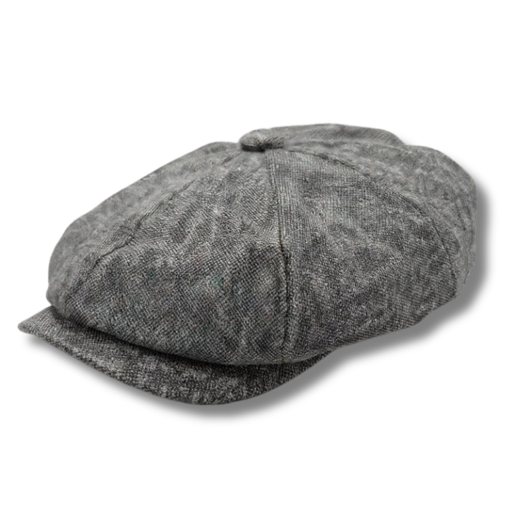 Classic Premium Wool Grey Newsboy Hat-0
