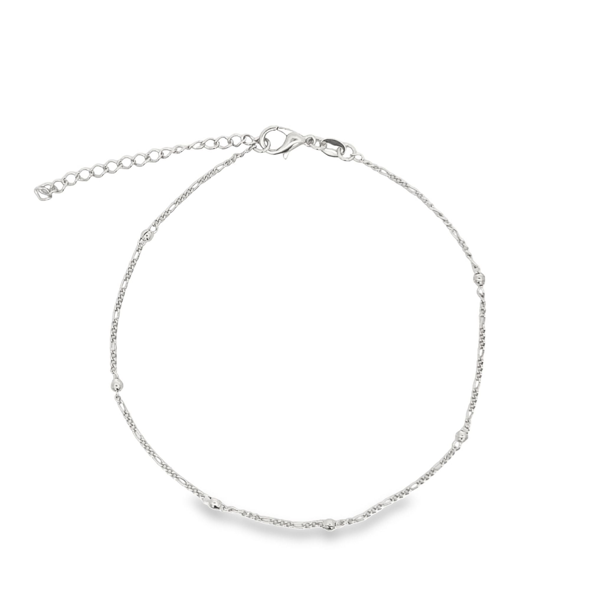Figaro Anklet With Gold Balls (E126)