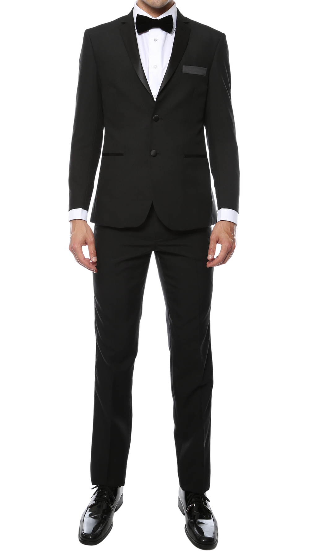 Paul Lorenzo MMTUX Black Regular Fit 2pc Tuxedo-0