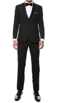 Paul Lorenzo MMTUX Black Regular Fit 2pc Tuxedo-0