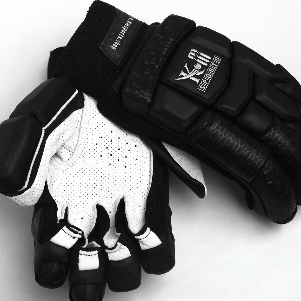 KM SPORTS Cricket Batting Gloves | Lightweight Leather | Adults & Kids | Right & Left Hand | Mumbai & India