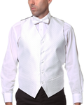 Ferrecci Mens PV300 - Beige with Black Back Adjustable Diamond Vest Set-0
