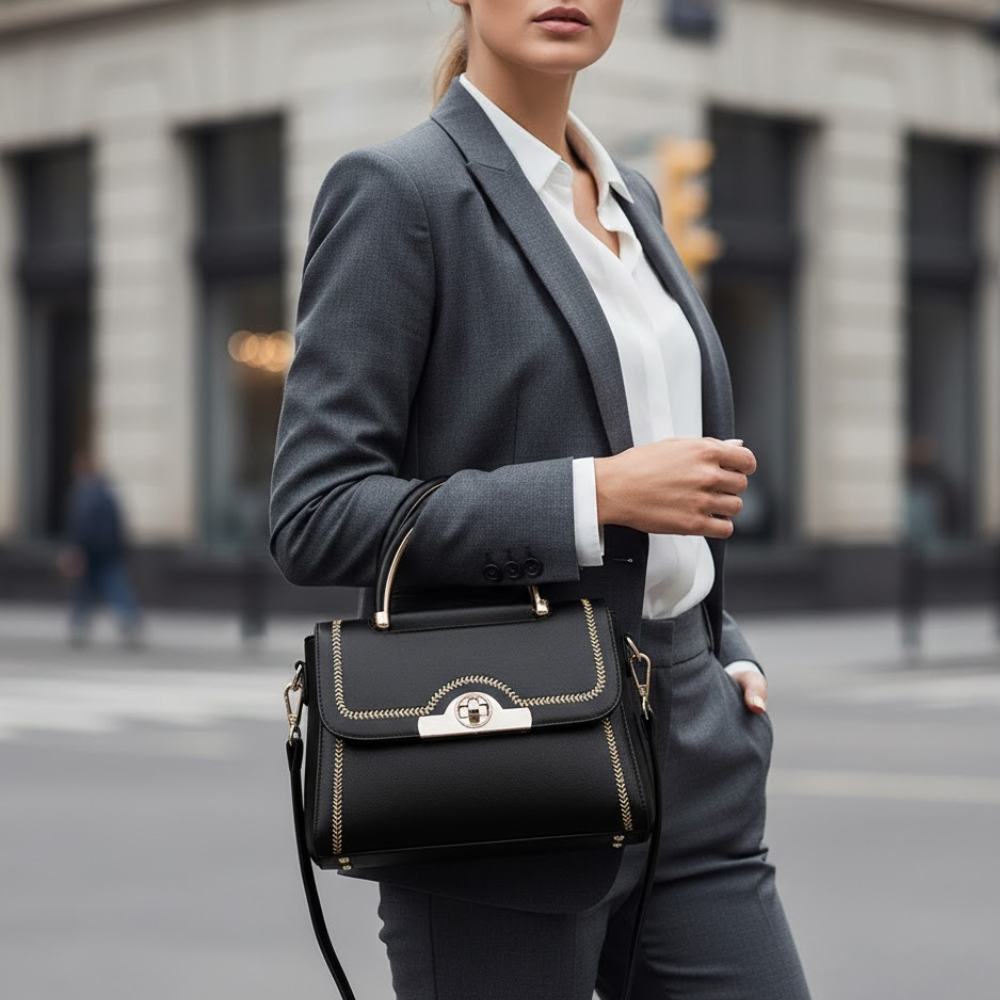 Women's Handbags: Midtown Stitch Tote | Manhattan Chic Collection BYMANYC ® New York-0