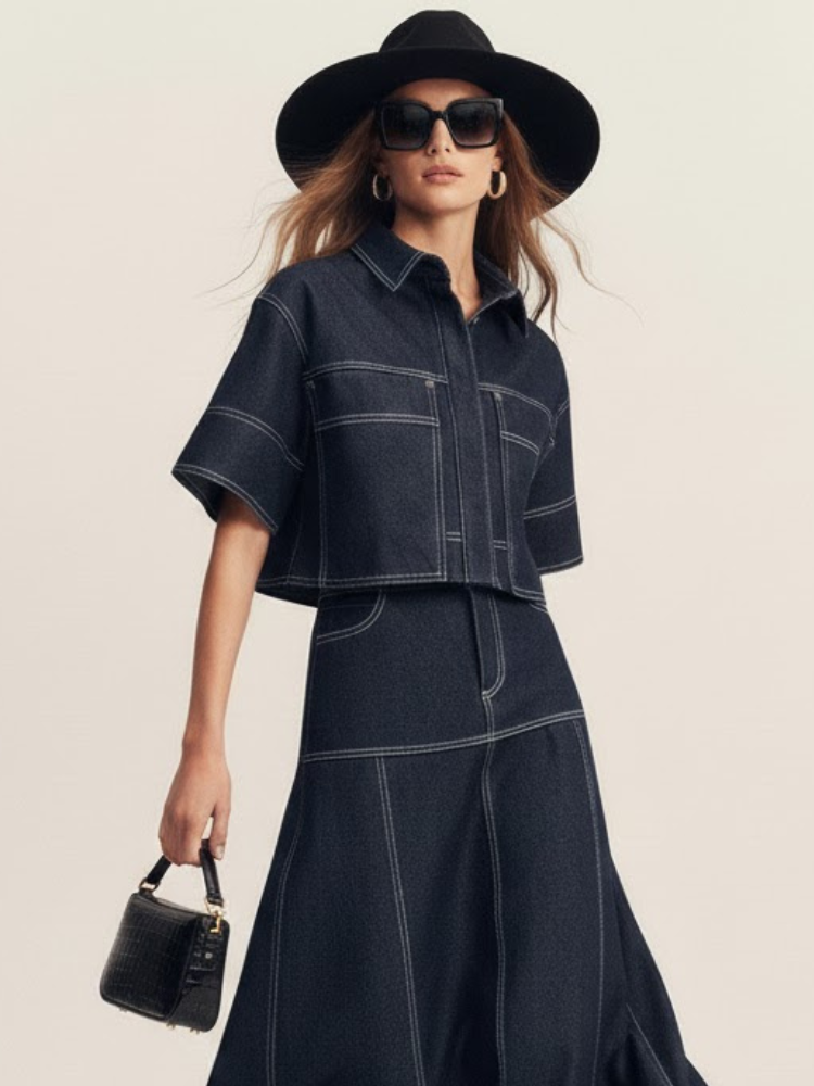 Women's Skirt and Jacket Set CHELSEA NYFW New Colecction BYMANYC ® New York-0
