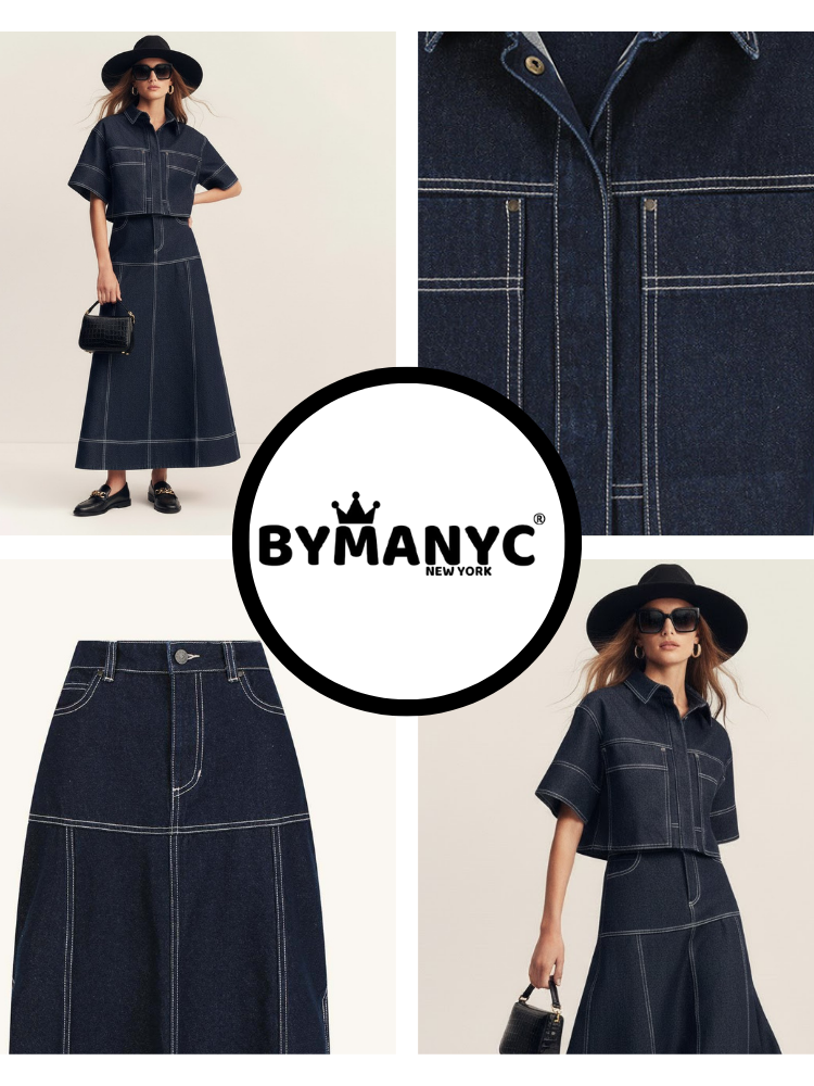 Women's Skirt and Jacket Set CHELSEA NYFW New Colecction BYMANYC ® New York-1