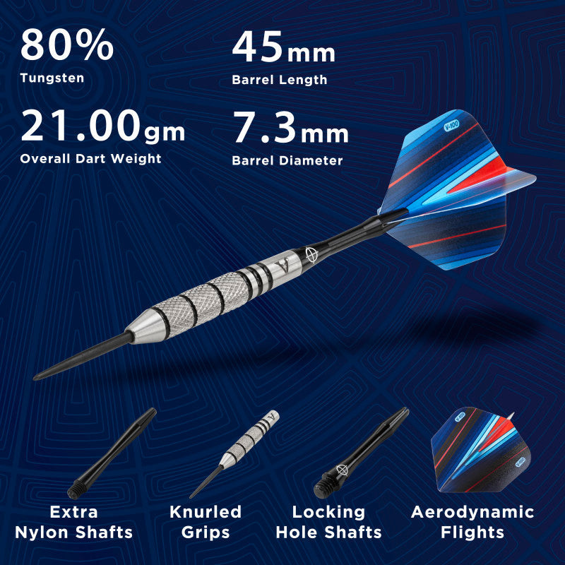 Viper Sidewinder Darts 80% Tungsten Steel Tip Darts 21 Grams