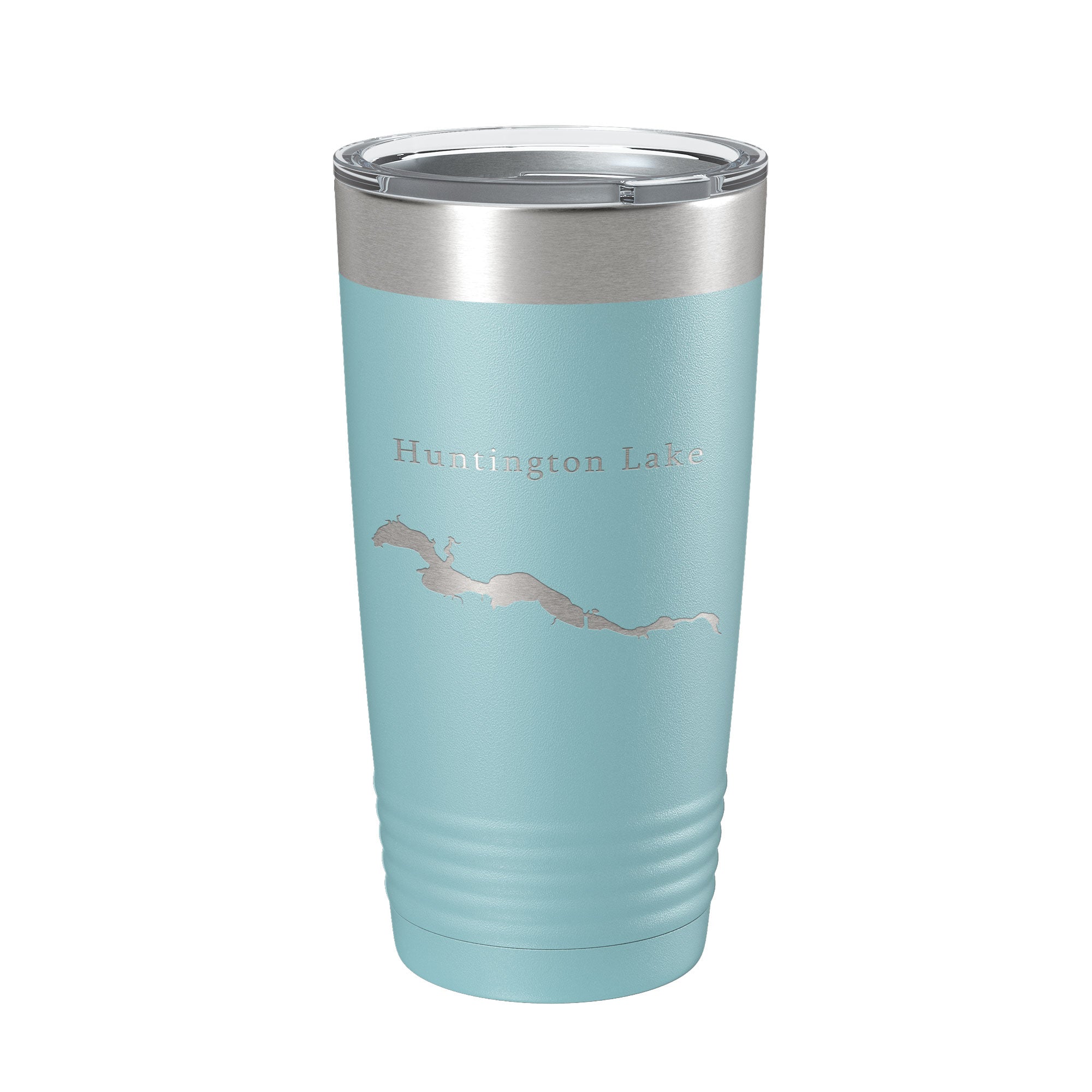 Huntington Lake Map Tumbler Travel Mug Insulated Laser Engraved Coffee Cup Indiana 20 oz