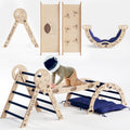 Apollo 4in1 Climbing Set:  Pikler Triangle, Arch, Slide Board, and Cushion for Little Toddlers Astronauts (1–3 Years)-0