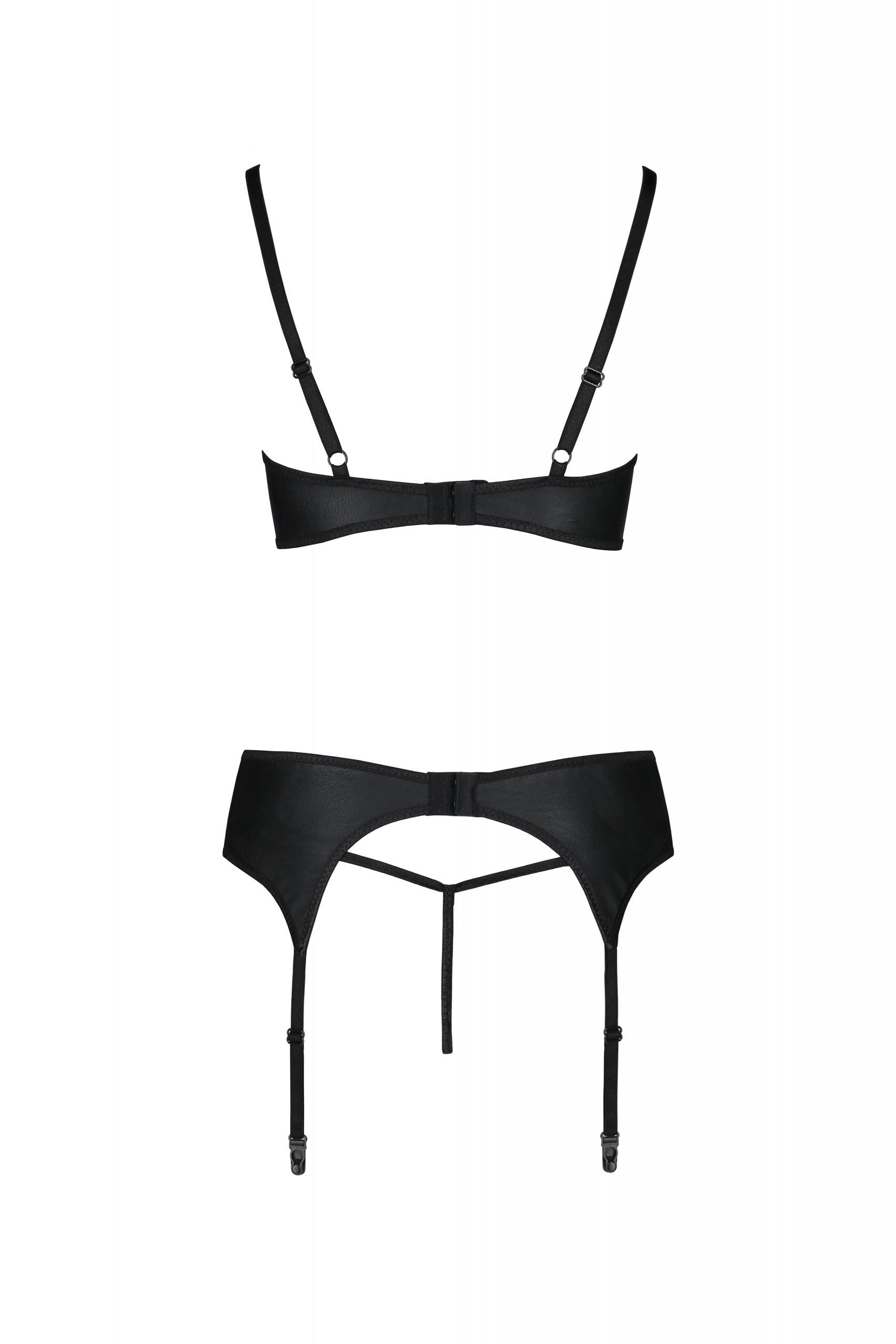 Sexy Open Cup Bra & Sheer Lace Garter String Set Passion Astrida