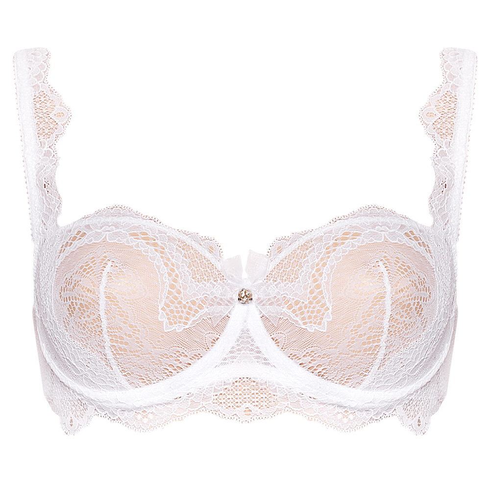 Sheer Lace Balconette Bra Ajour Aventine