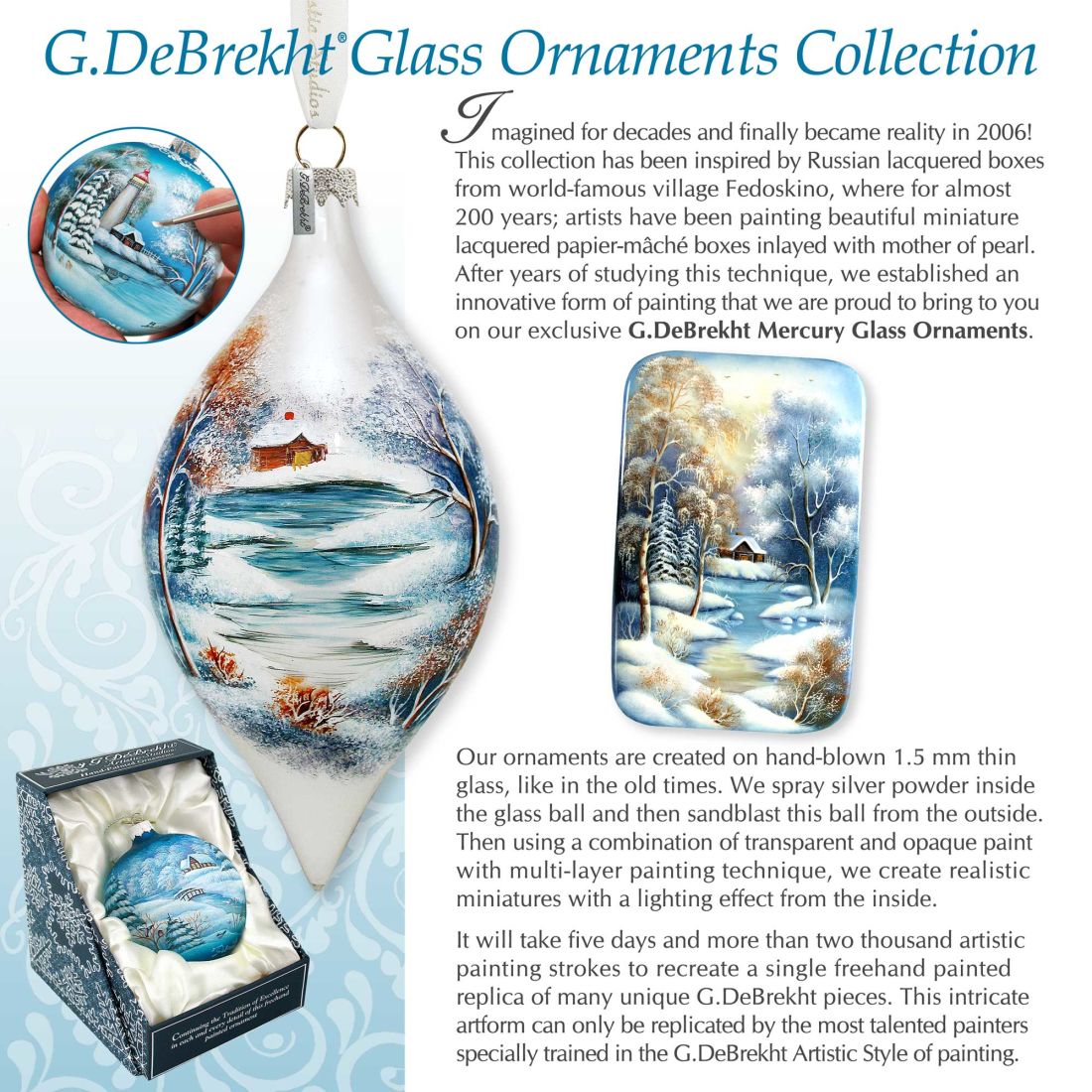 Penguin Pals Cut Ball Glass Ornament by G. DeBrekht - Wildlife Holiday Decor - 764-001