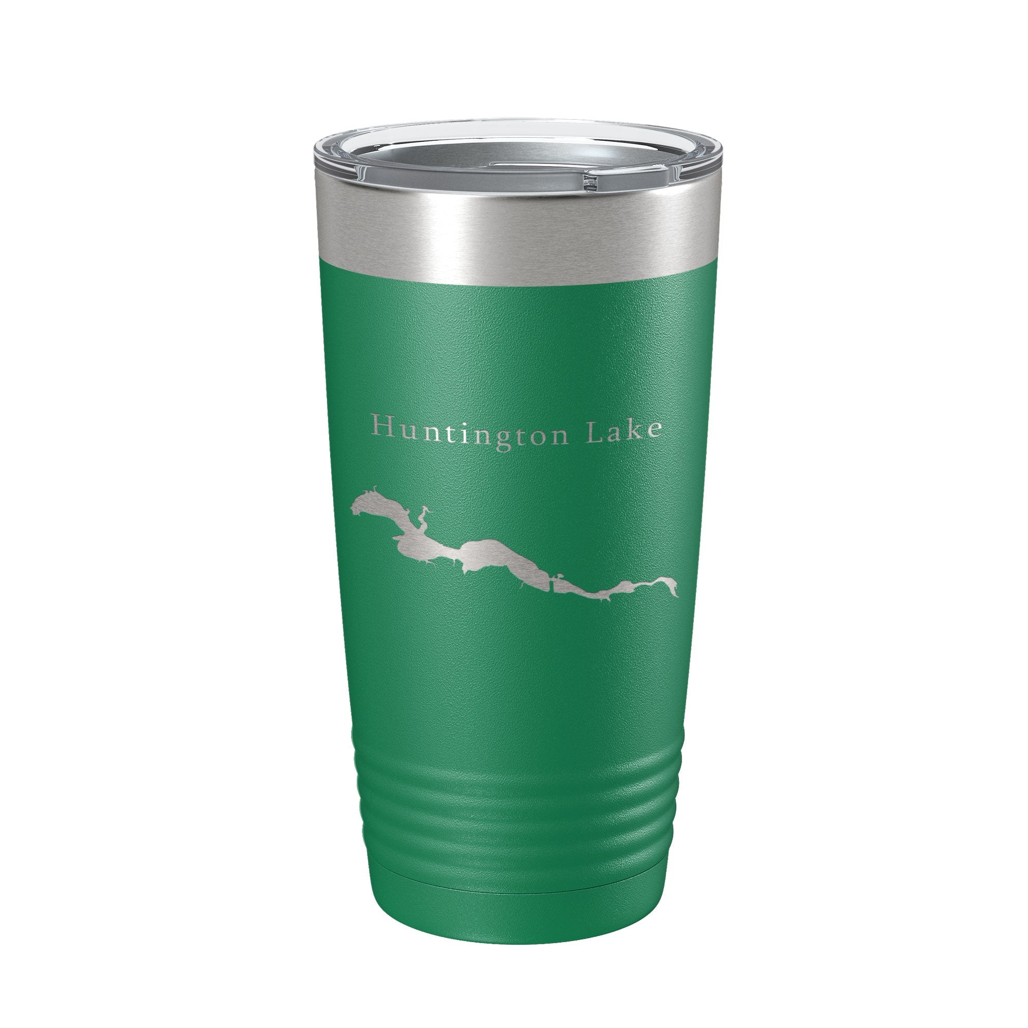 Huntington Lake Map Tumbler Travel Mug Insulated Laser Engraved Coffee Cup Indiana 20 oz