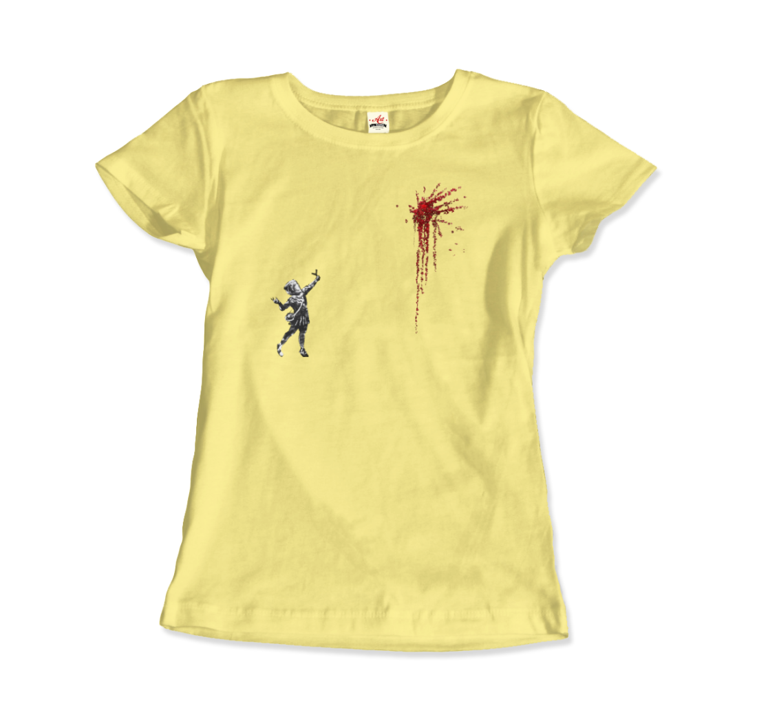 Banksy Valentines Day mural reproduction t-shirt