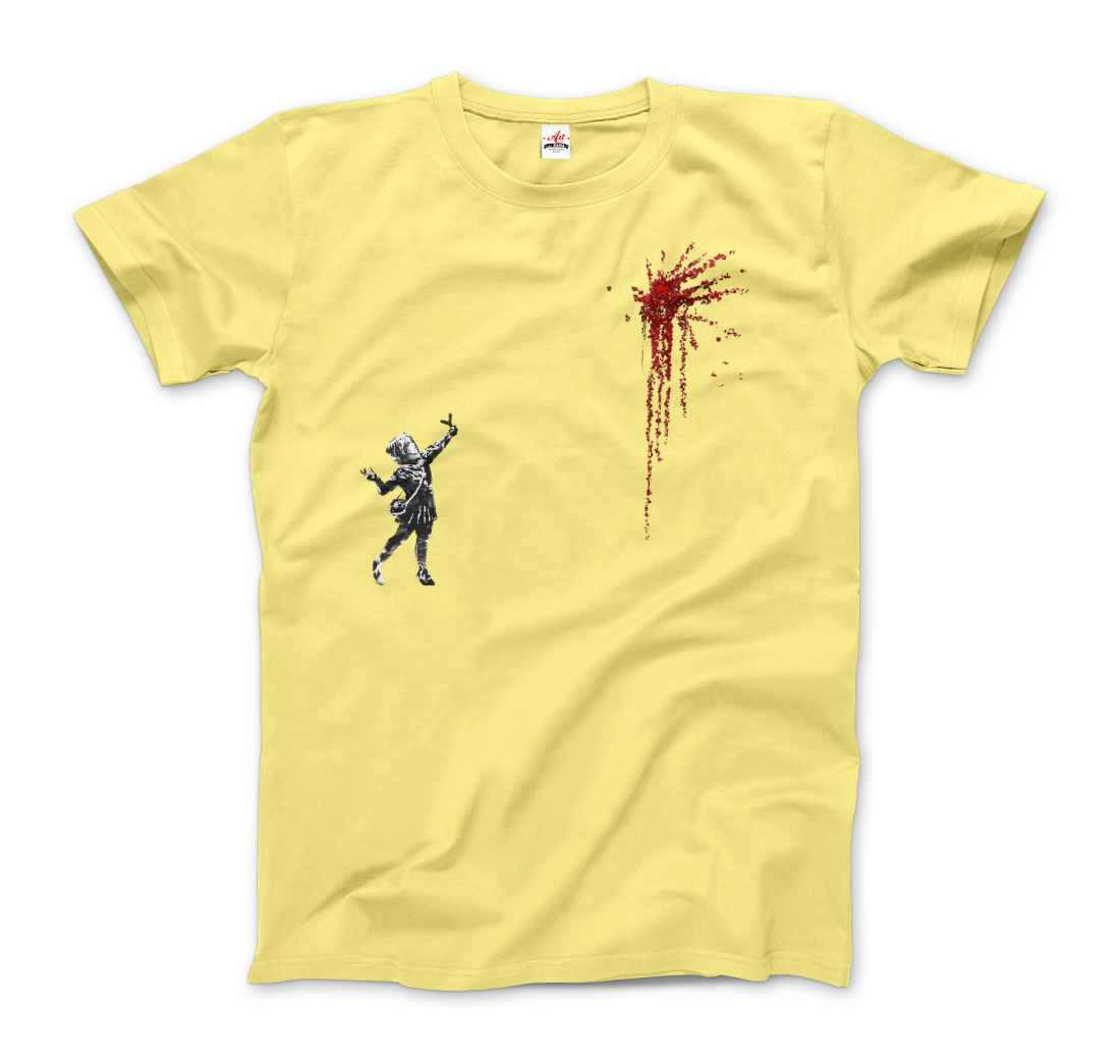 Banksy Valentines Day mural reproduction t-shirt
