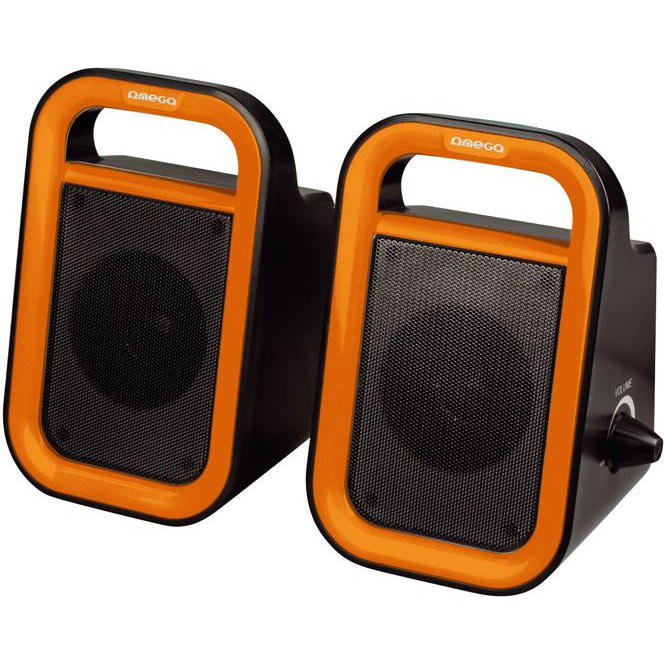 Omega OG119BO stereo asztali hangszóró 2x3W narancssárga