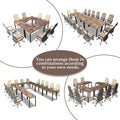 Rustic Vintage Brown Conference Table For 16 Seats