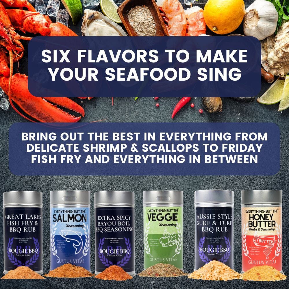 Best for Seafood Seasonings | Set of 6 XL Tins
