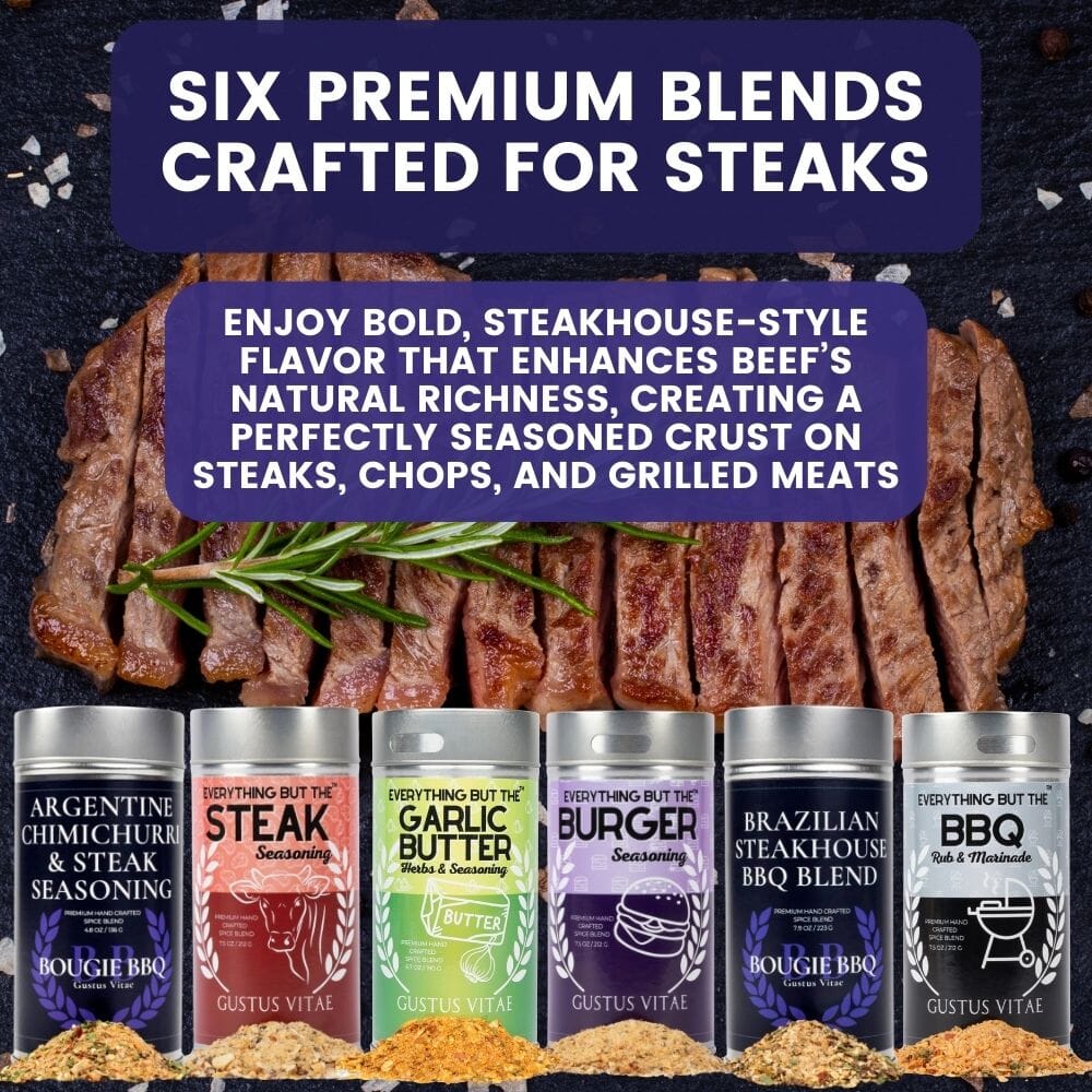 Best for Steak & Beef Seasonings | Set of 6 XL Tins