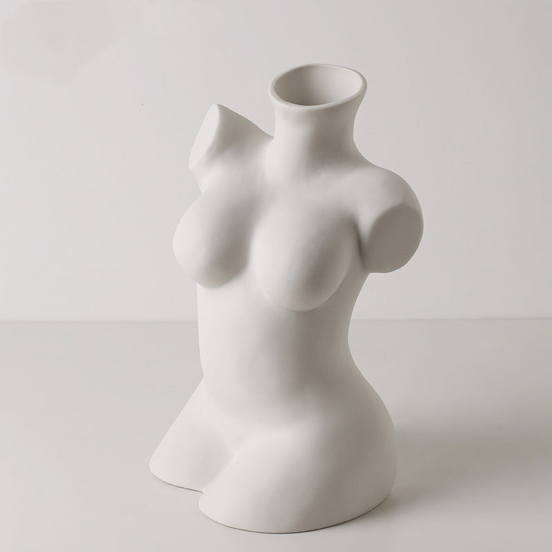 Ceramic Simple White Vase Nordic Home Decoration
