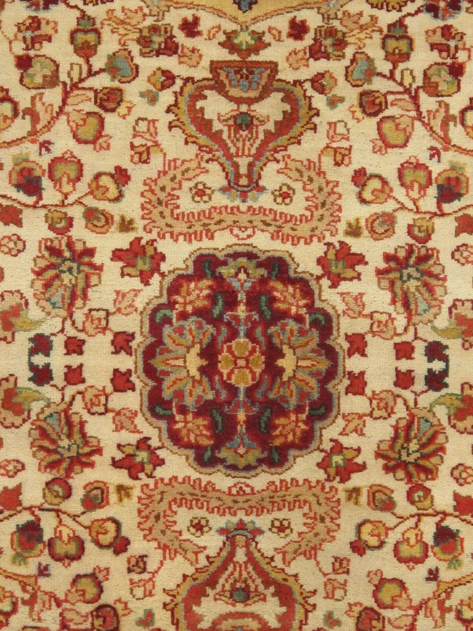 Canvello Agra Hand-Knotted Lamb's Wool Area Rug- 10' X 10'4"