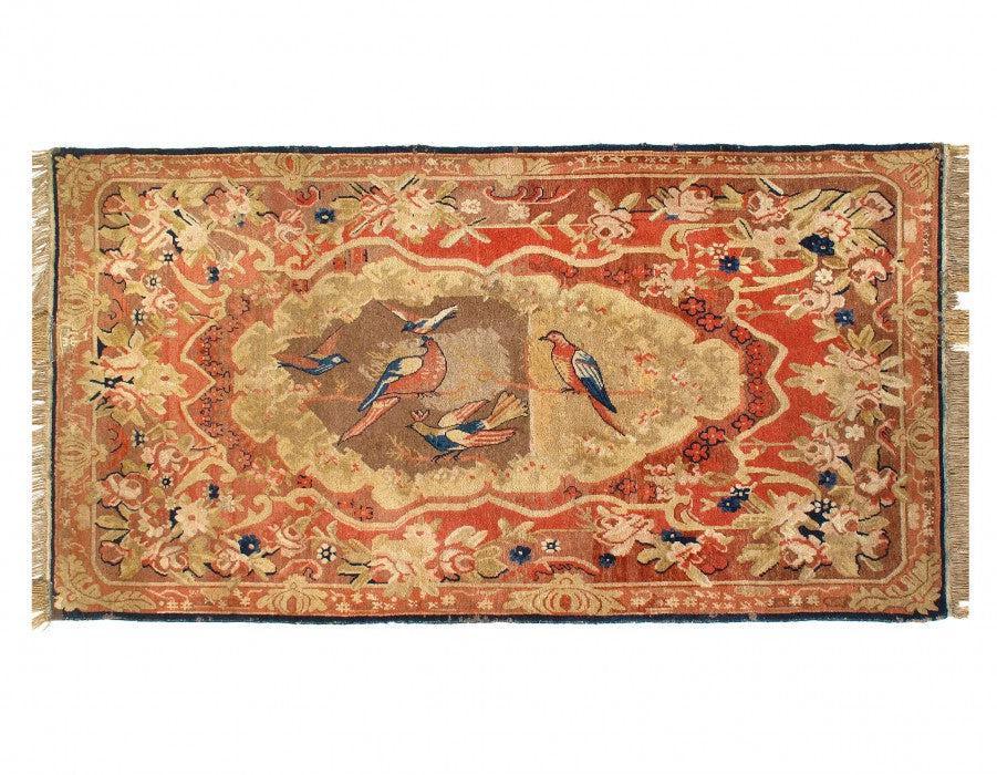Canvello Fine Hand Knotted Antique Samarkand 4'7'' X 8'11''