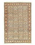 Canvello Fine Hand Knotted Art Silk Vintage Tabriz Design - 6' X 9'