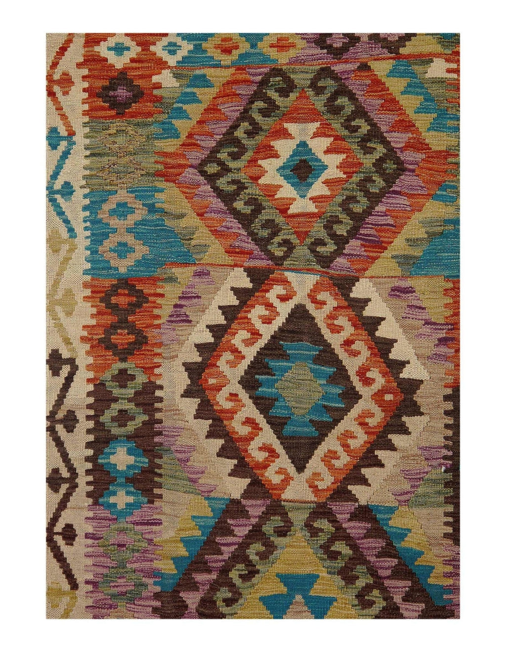 Canvello Fine Hand Knotted Flat Weave Kilim - 3'4'' X 4'11''
