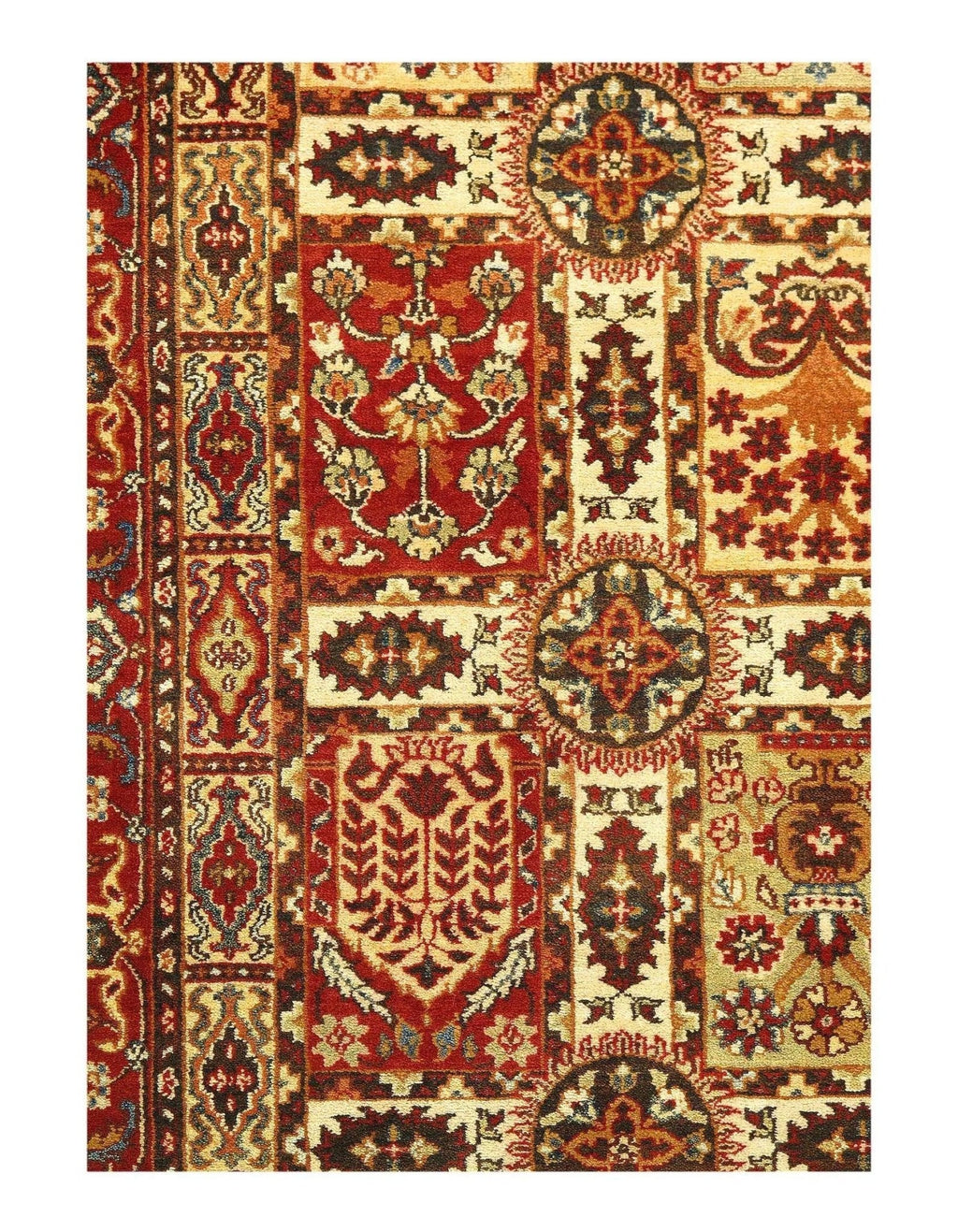 Canvello Genuine Fine Tabriz Design Lamb's Wool Rug - 3' x 5'1"