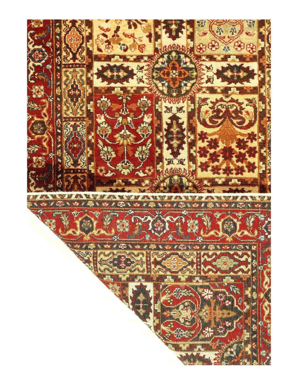 Canvello Genuine Fine Tabriz Design Lamb's Wool Rug - 3' x 5'1"