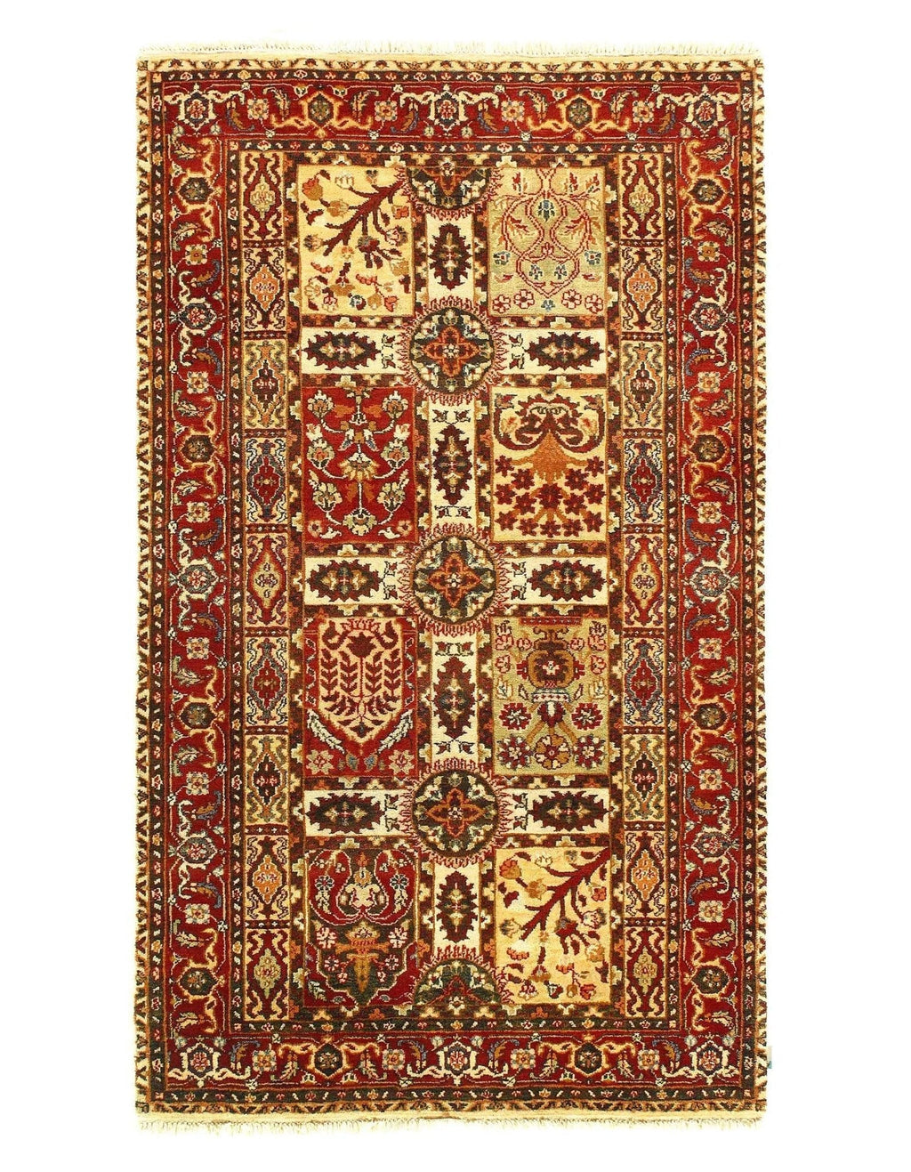 Canvello Genuine Fine Tabriz Design Lamb's Wool Rug - 3' x 5'1"