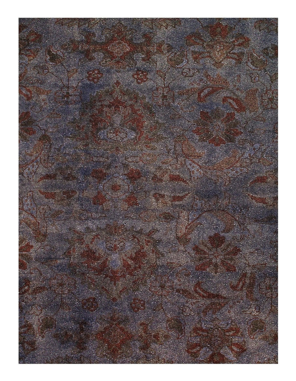 Canvello Gray Overdyed Tabriz Rug - 10' X 14'