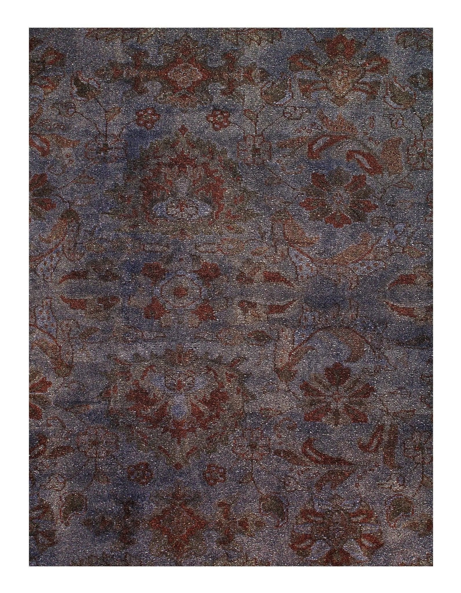 Canvello Gray Overdyed Tabriz Rug - 10' X 14'