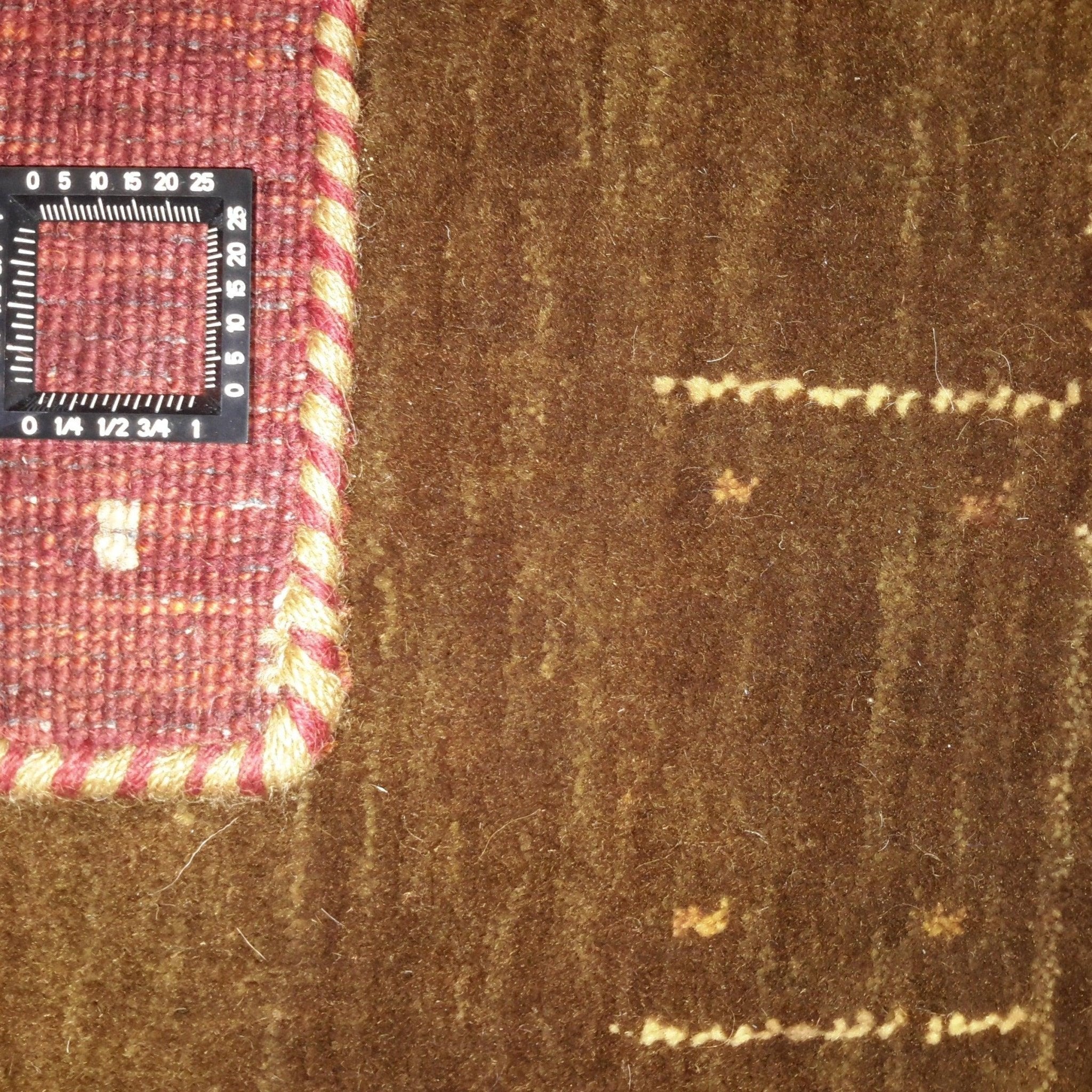 Canvello Hand Loom Modern All Over Indo Gabbeh Rug - 6'6'' X 7'10''